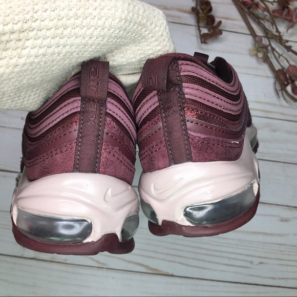 NEW Nike Air Max 97 Burgundy Sneakers 8.5 - Picture 6 of 6